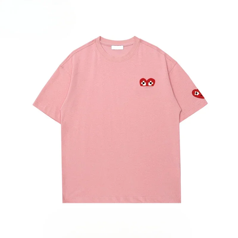 Fashion High Quality Trend Luxury Short-sleeved T-shirt Men's Comfort 2025 Summer Crew Neck Pullover Genderless Couple Top 4