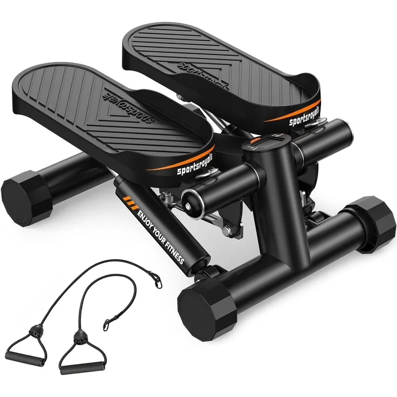 

Sportsroyals Stair Stepper for Exercises-Twist Stepper with Resistance Bands and 330lbs Weight Capacity 05-Upgraded Stepper
