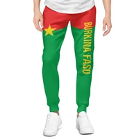2025 Burkina Faso Flag Mens Sweatpants with Pockets Joggers for Men Sports Casual Sweat Pants With Drawstring 1