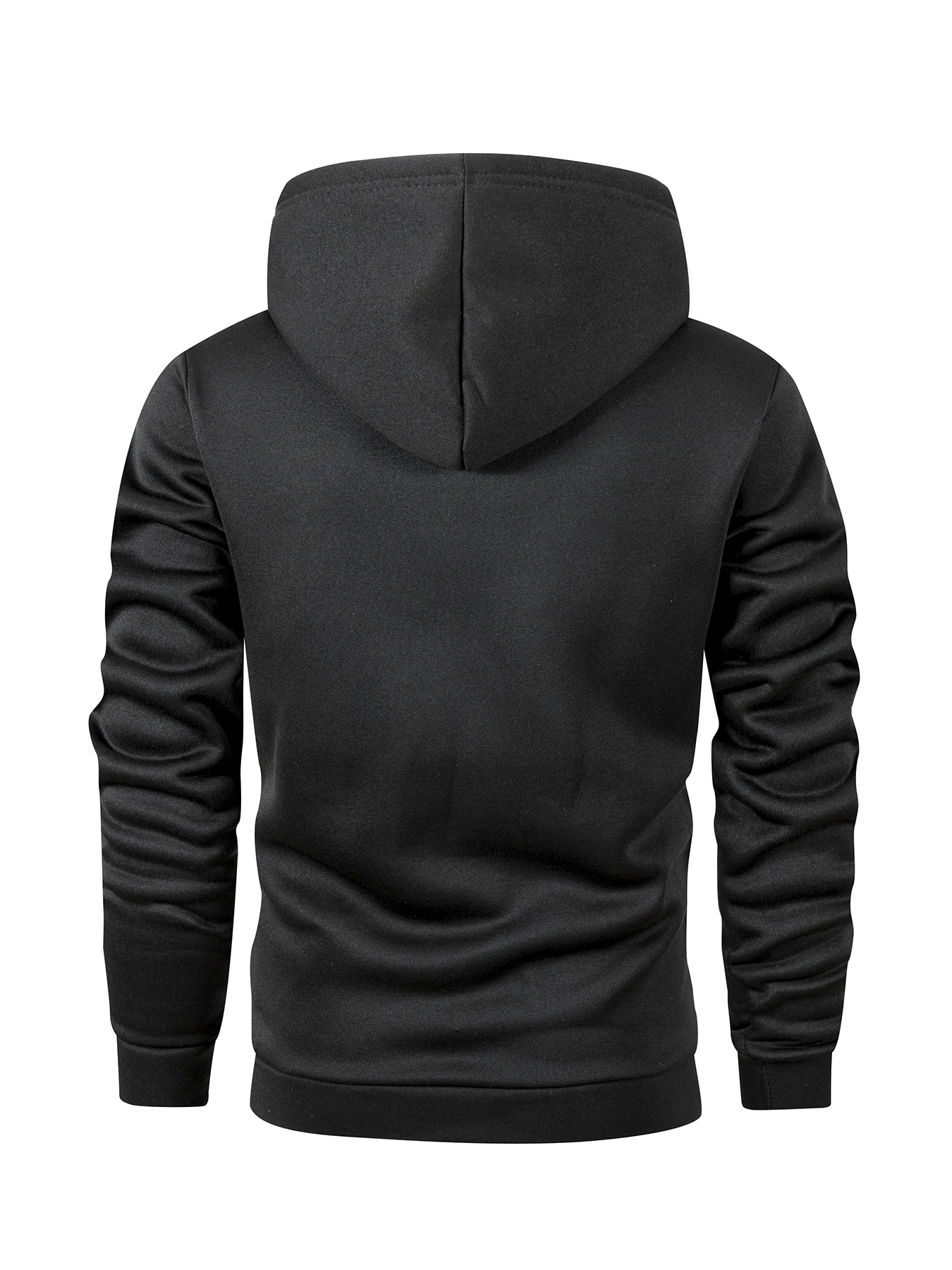 Men's Solid Color Hooded Sports & Fitness Sweatshirt - Image 6