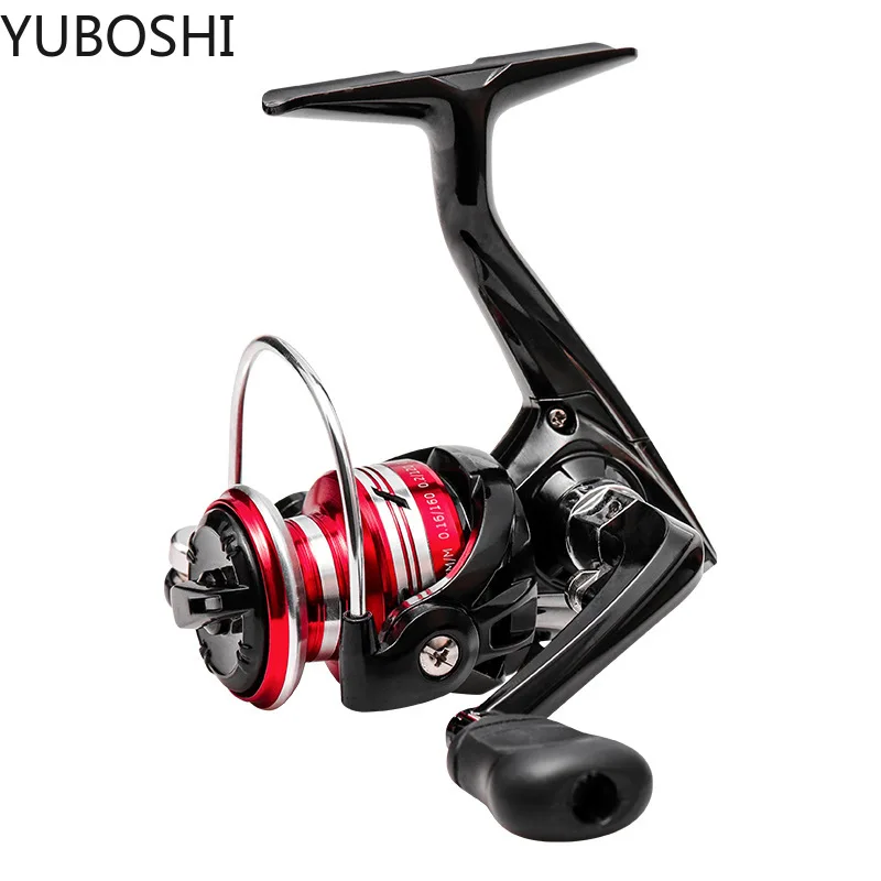 YUBOSHI High Quality X-500 X-800 Mini Small Spinning Fishing Reel Soft  Rubber Grip Ultra Light Saltwater Fishing Coil