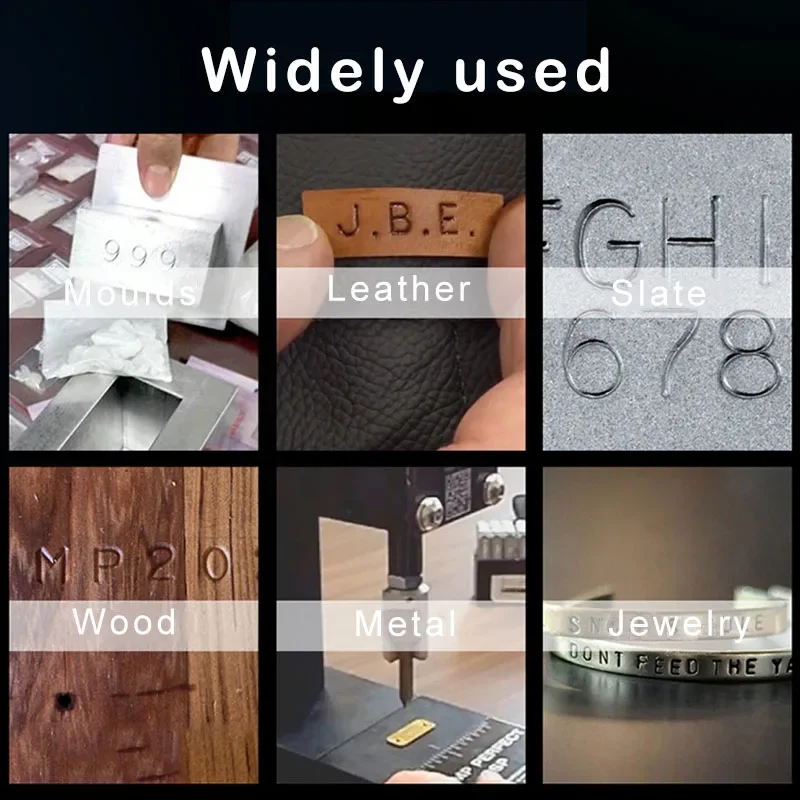 26 Letter Metal Stamp Set 6