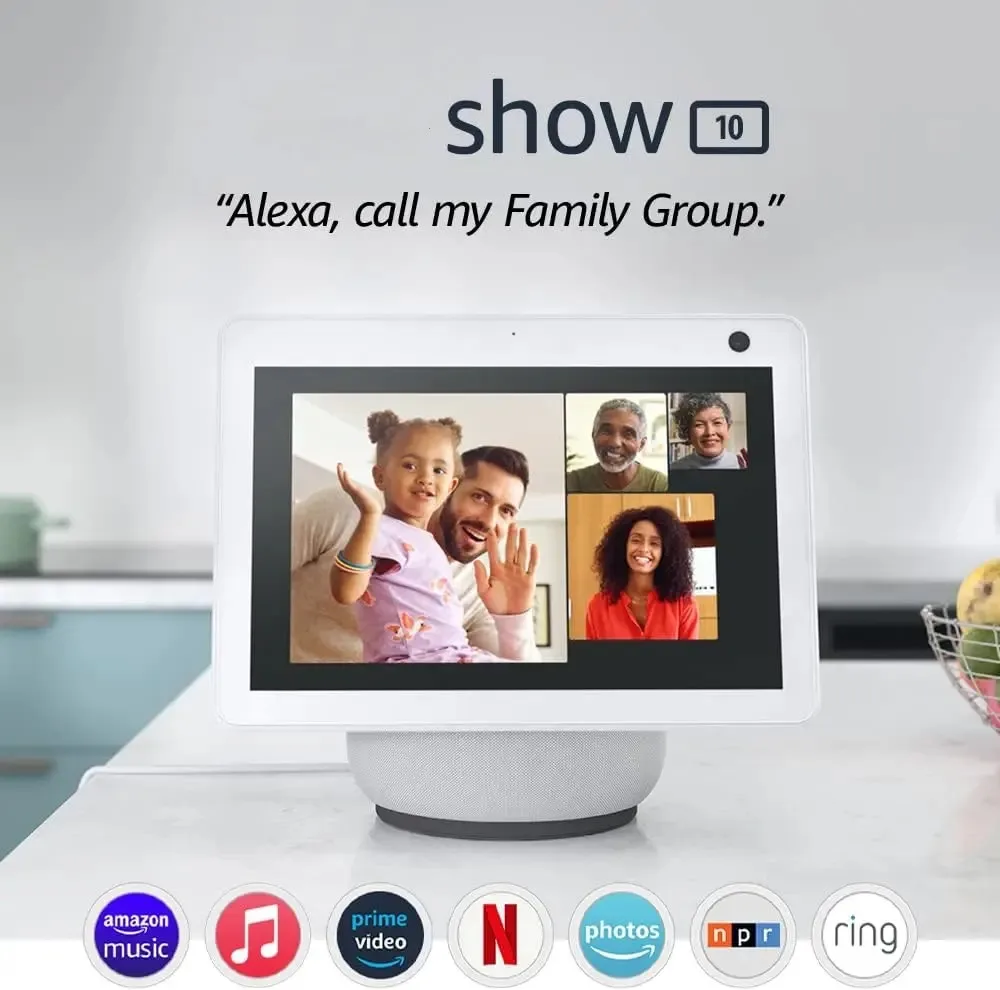 

Brand New Echo Show 10 (3rd Gen) Our best-sounding HD Smart Display With Motion and Alexa Voice Assistant Smarter Home For Pc
