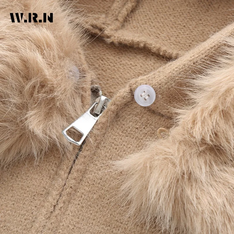 Women Old Money Long Sleeve Full Zip Cardigan Sweater Shoujo Cuddly Hoodies Knitwear 2000s Aesthetic Korean Pop Winter 2025 6