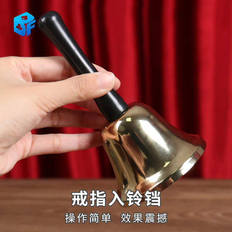 Anello Nella Campana Di Reynold Alexander Magic Tricks Puntelli Gimmick Decks Close Up Performer Close Up Magie Illusions Mago