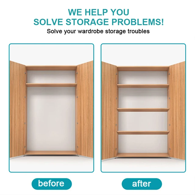 4/8/12/24Pcs Ragasztó Polc Tartó Köröm Nincs Lyukasztó Átlátszó Szekrény Körmök A Konyhaszekrények Bútorok Polcaihoz - Image 4