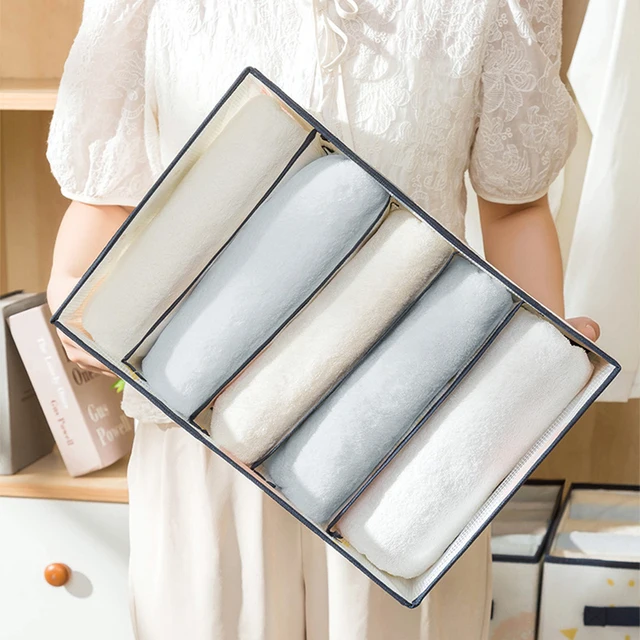 Sűrítse A Ruházat Szervező Nadrág Pulóver Tárolószekrények Fiókok Farmer Tároló Doboz Szekrény Ruha - Image 5