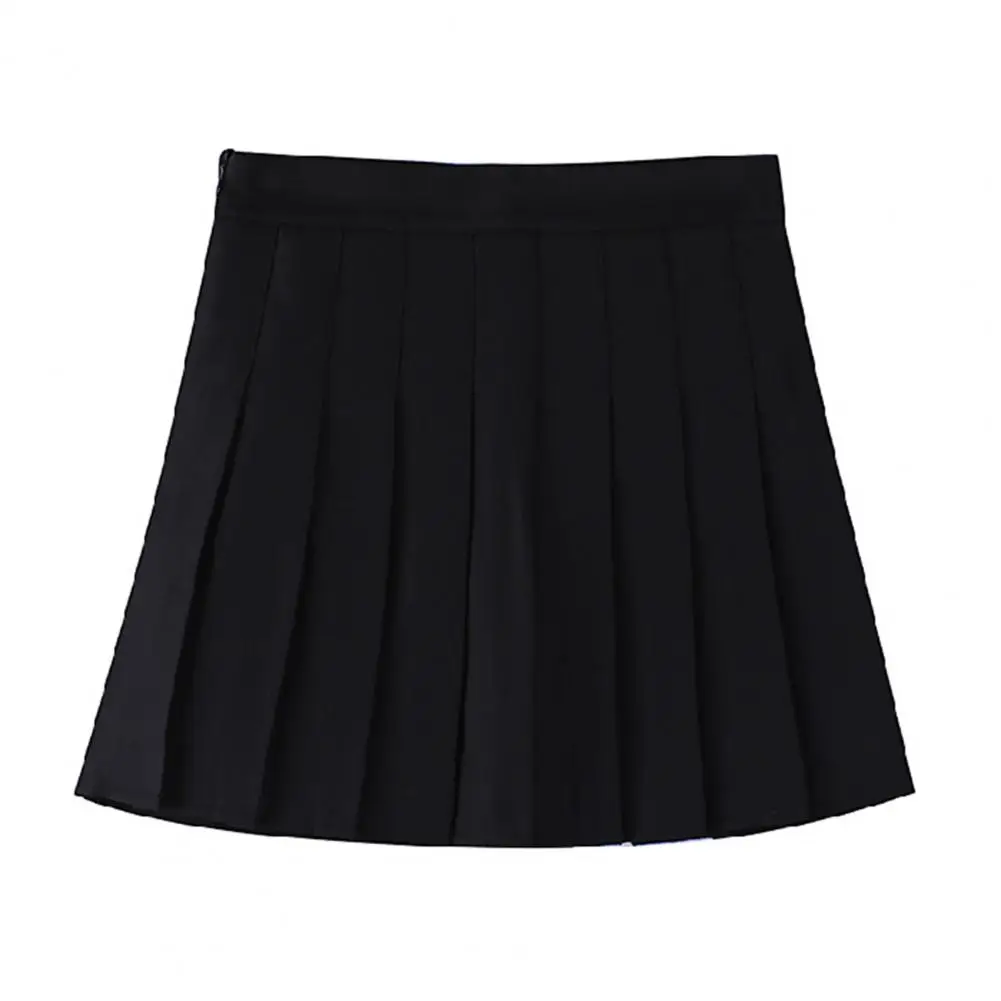 Summer Mini Skirt Chic Casual A line Big Hem Women Uniform Skirt Women