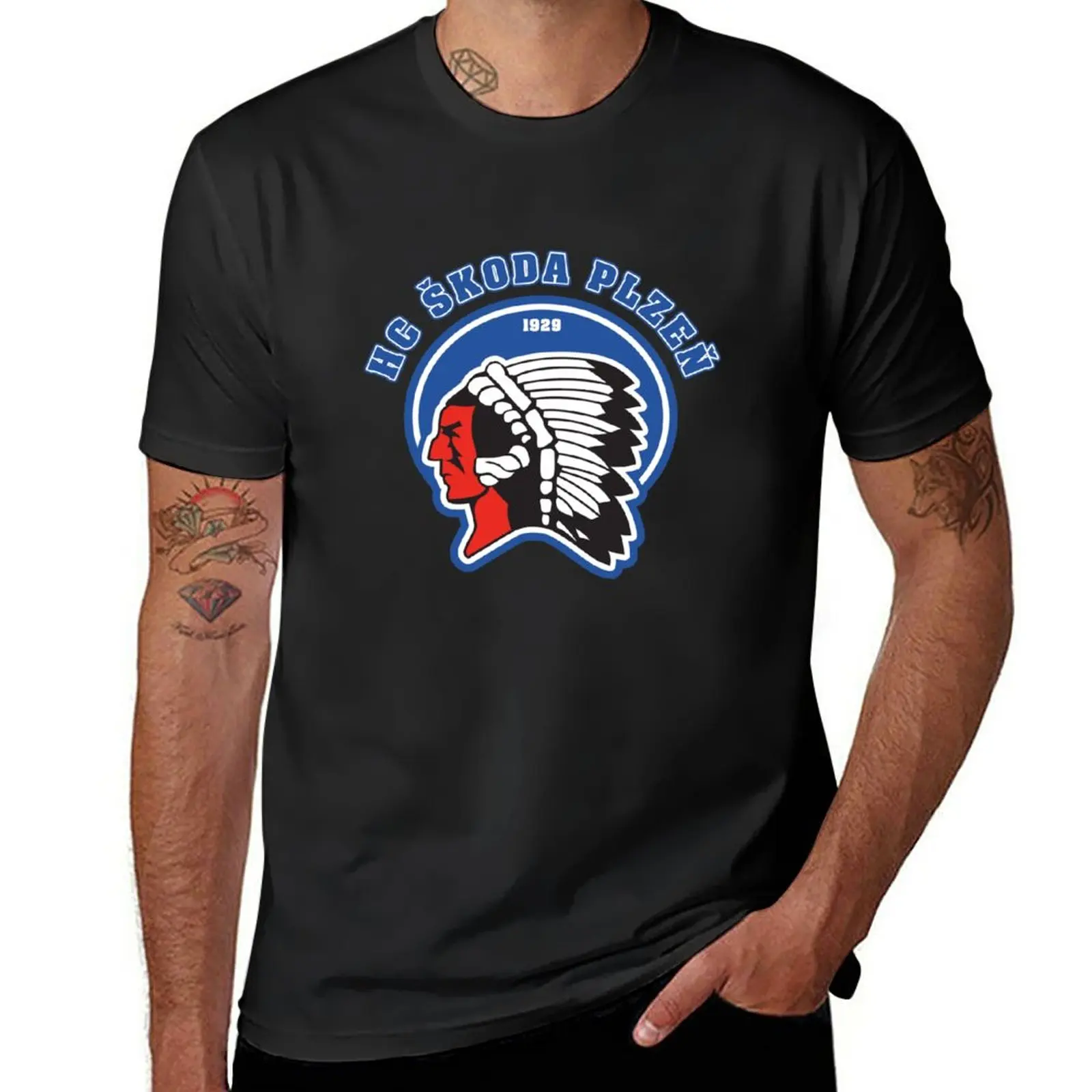 

HC koda Plzeň T-Shirt korean fashion Short sleeve tee sports fans plain black t shirts men