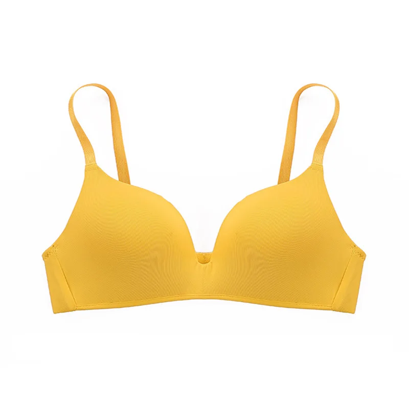 Women Seamless Bra Sexy No Wire Push Up Underwear Girls Students Breathable Thin 12 Colors Bras 6