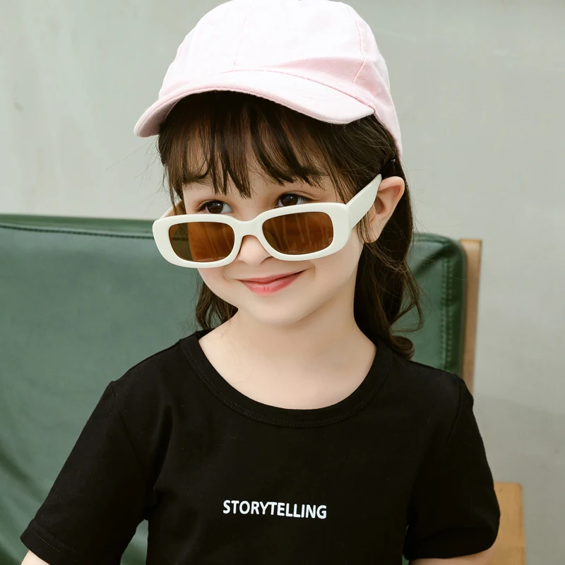 Kids sunglasses Square frame boys girls sunshade ultraviolet protection dress up