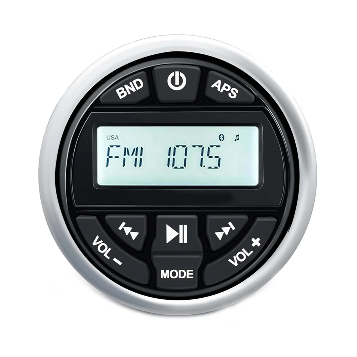 

Waterproof Bluetooth Marine Digital Stereo Receiver with MP3 Player AM FM Radio USB for Streaming Music