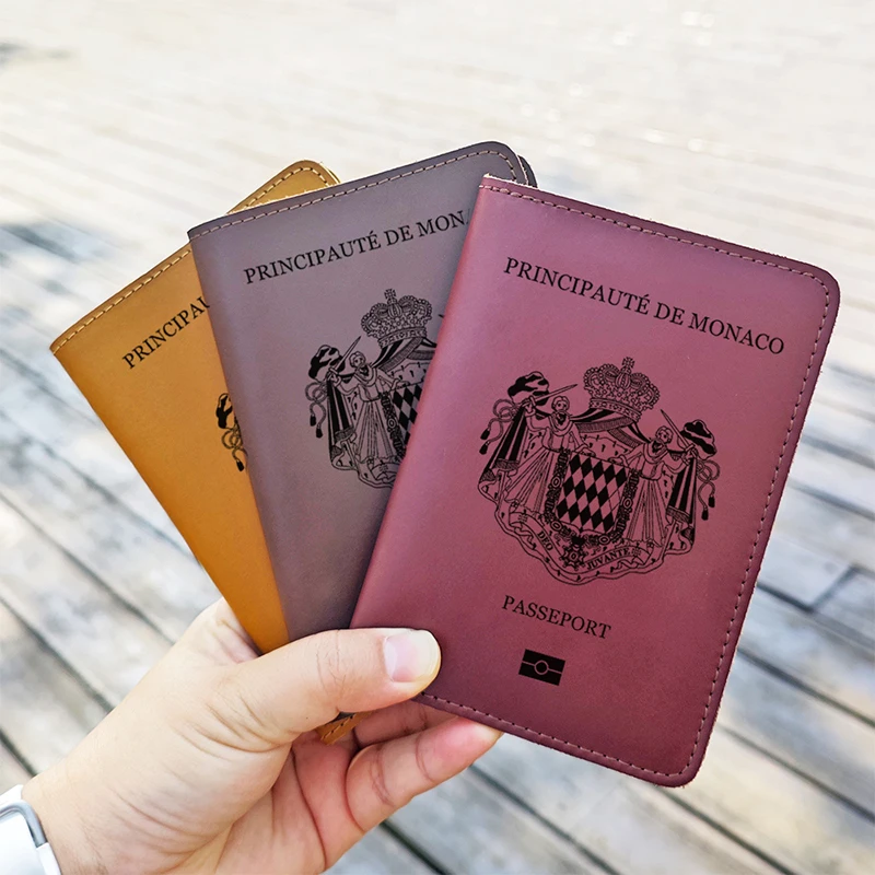 Handmade Personalized Engraved Passport Cover & Card Holder