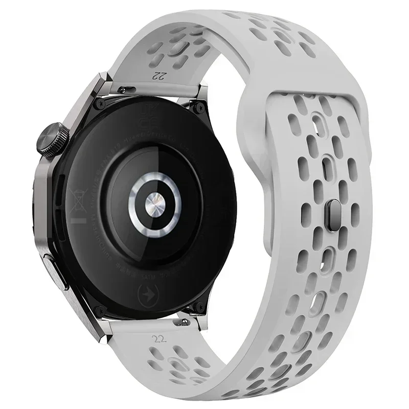 Breathable Silicone Sport Strap, 22mm