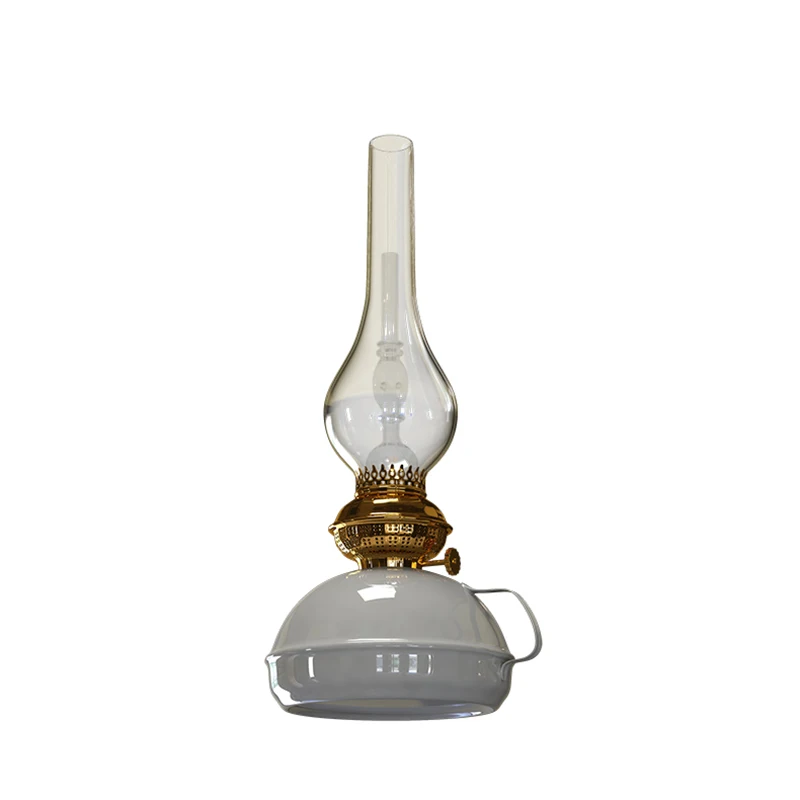High Borosilicate Windproof Transparent Glass Pipe Heat Resistant Waste Oil Lantern Glass Cover 4-inch hookah accessories
