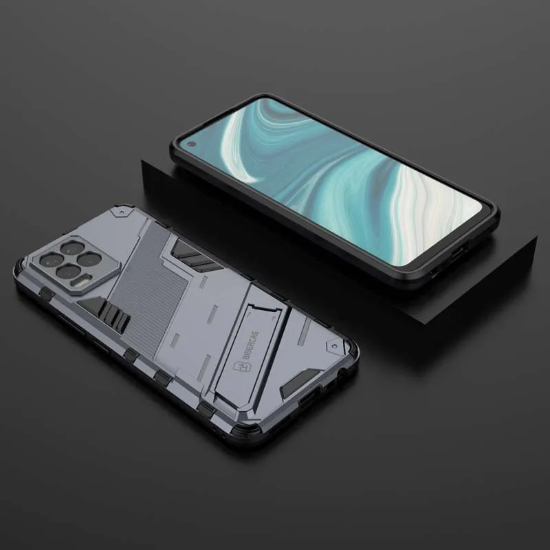 Enhanced Shockproof Armor Phone Case with Holder and Durable Back Coque