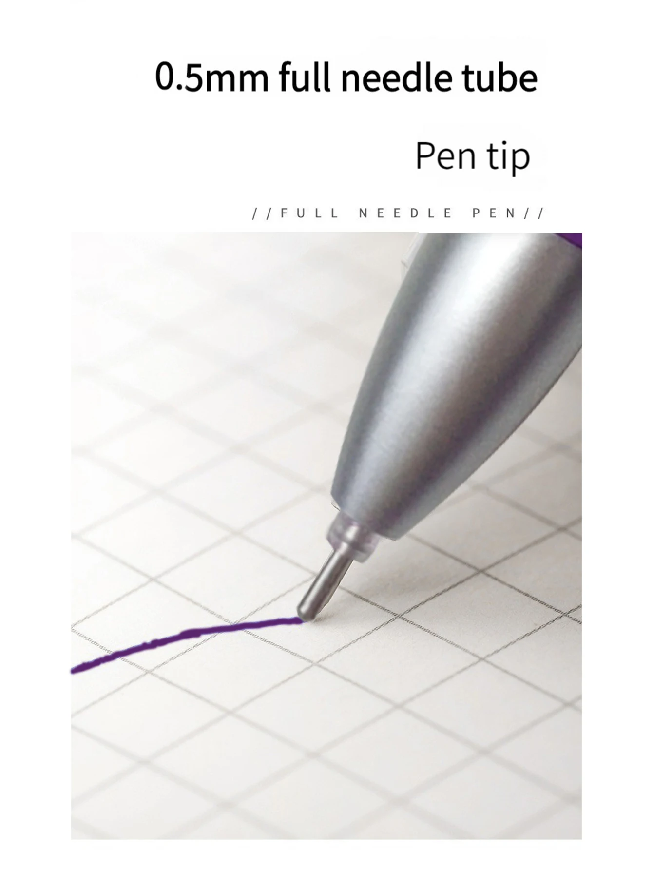 27/32Pcs Erasable Pen Refills Magic Gel Pens Rod Washable Handle 0.5mm Purple Ink Office School Supplies Stationery 2