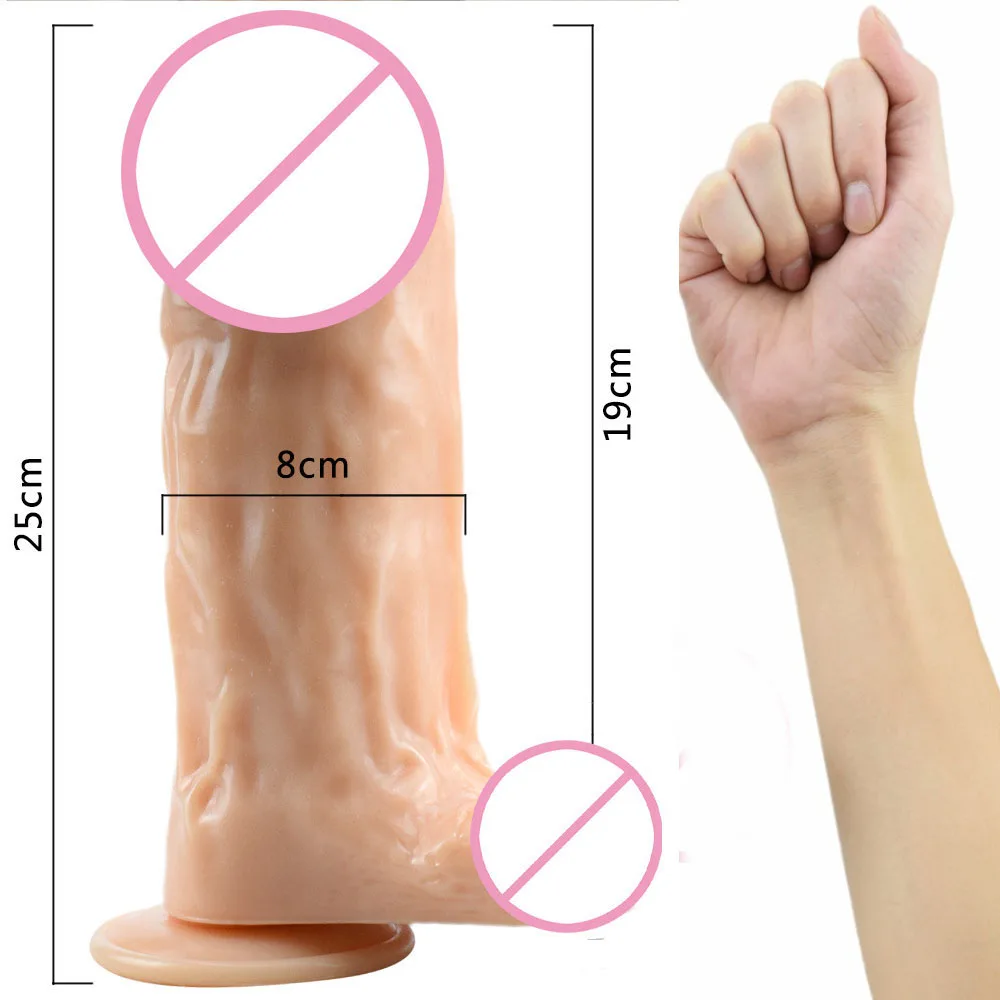 Huge Dildo Sex Toys Women Masturbators Big Penis Cock Vaginal Anal Dilator No Vibrator Dildos