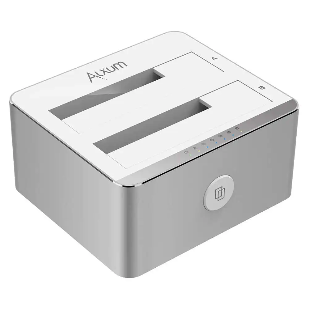 ALXUM HDD Docking Station Dual Bay Aluminum Hard Drive Dock Rack for 2. ...