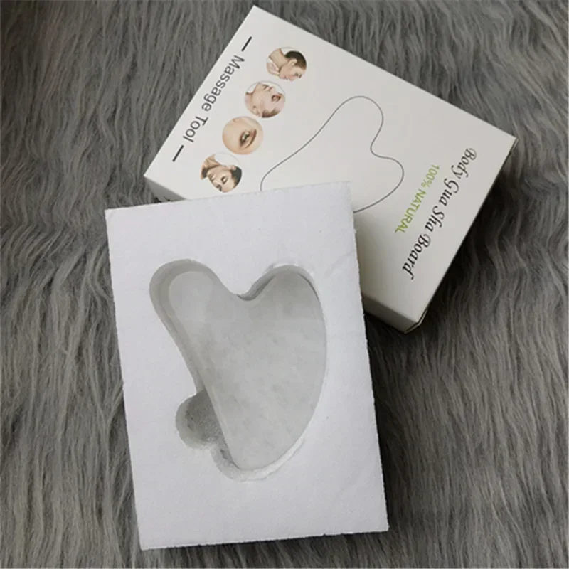 Natural Gua Sha Scraper Board Massage Rose Quartz Guasha Stone For Face Neck Skin Lifting Wrinkle Remover Beauty Care gua sha board