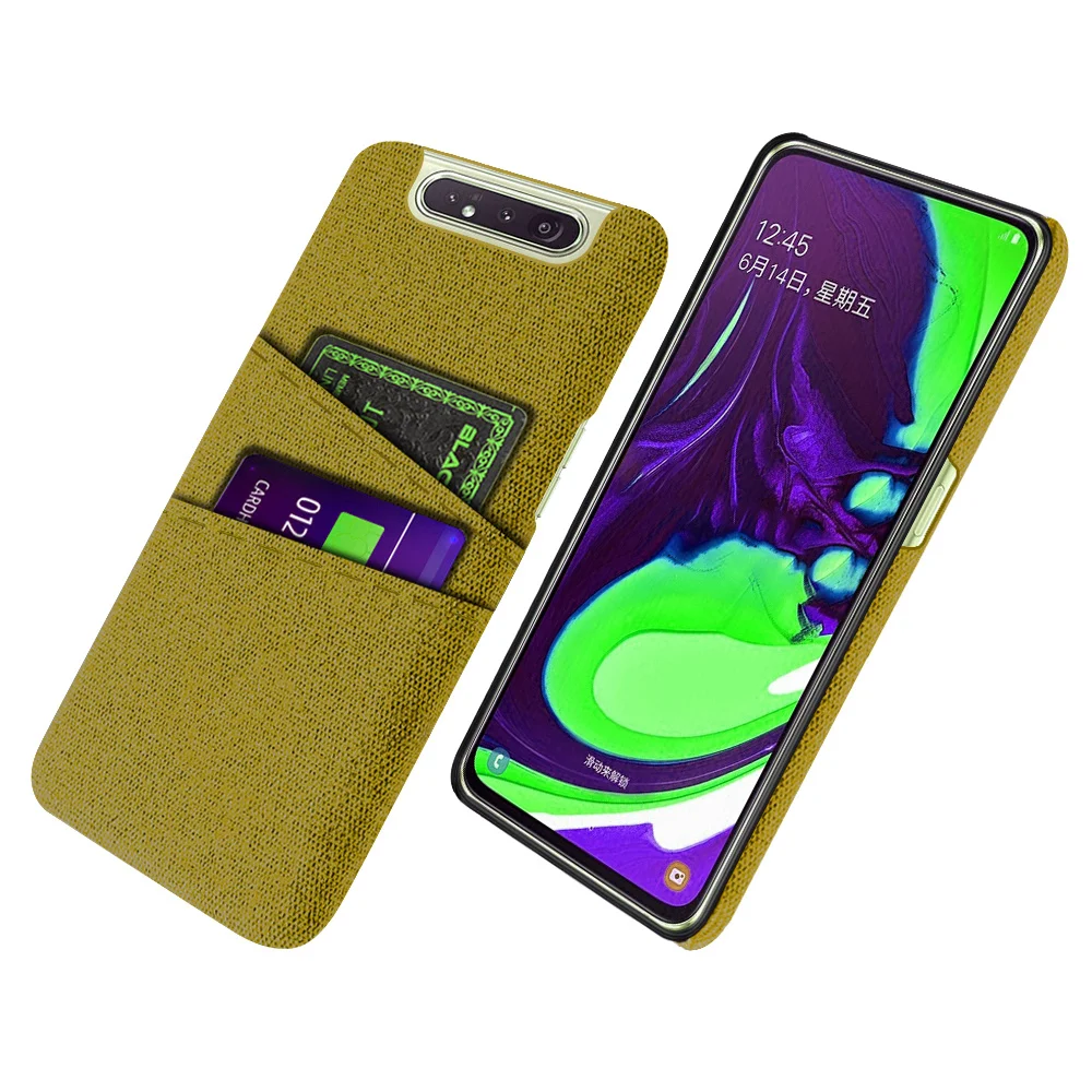 Luxurious Dual Card Fabric Cloth Case