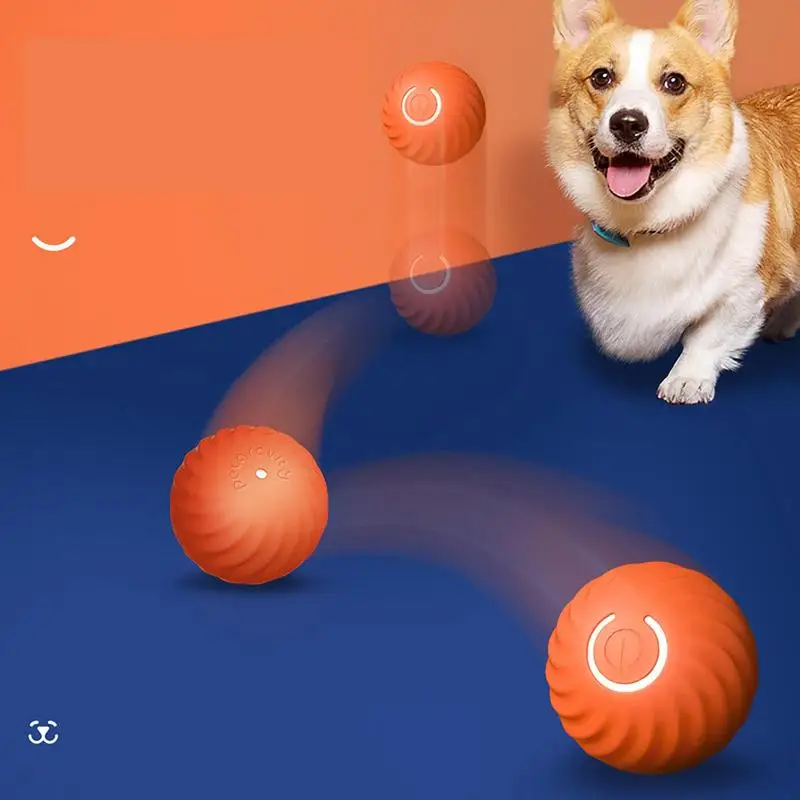 

Smart Electric Dog Ball Toys Training Self-moving Kitten Automatic Rolling Cat Toys Indoor Interactive Playing Dog Accessories