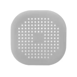 Silicone Suction Cup Drain Cover and Filter - 10pcs (Gray)