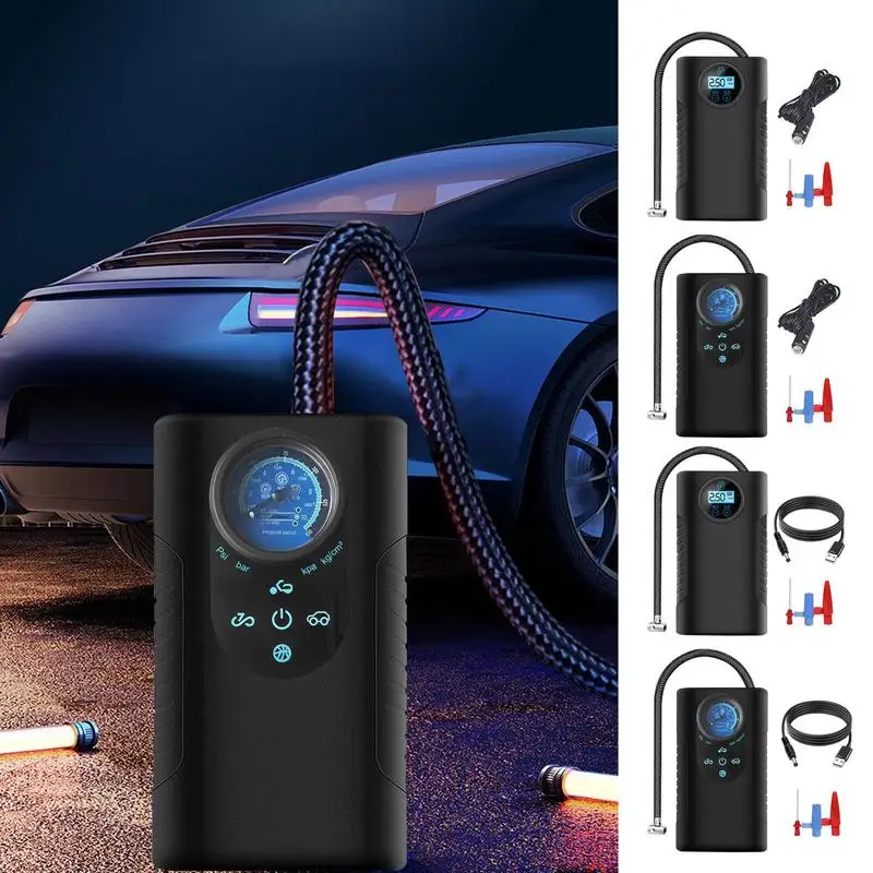 

Handheld Vehicle Air Pump Portable Digital Air Compressor Pump Strong Power Portable Tire Inflator For Motorcycle And Car Tires