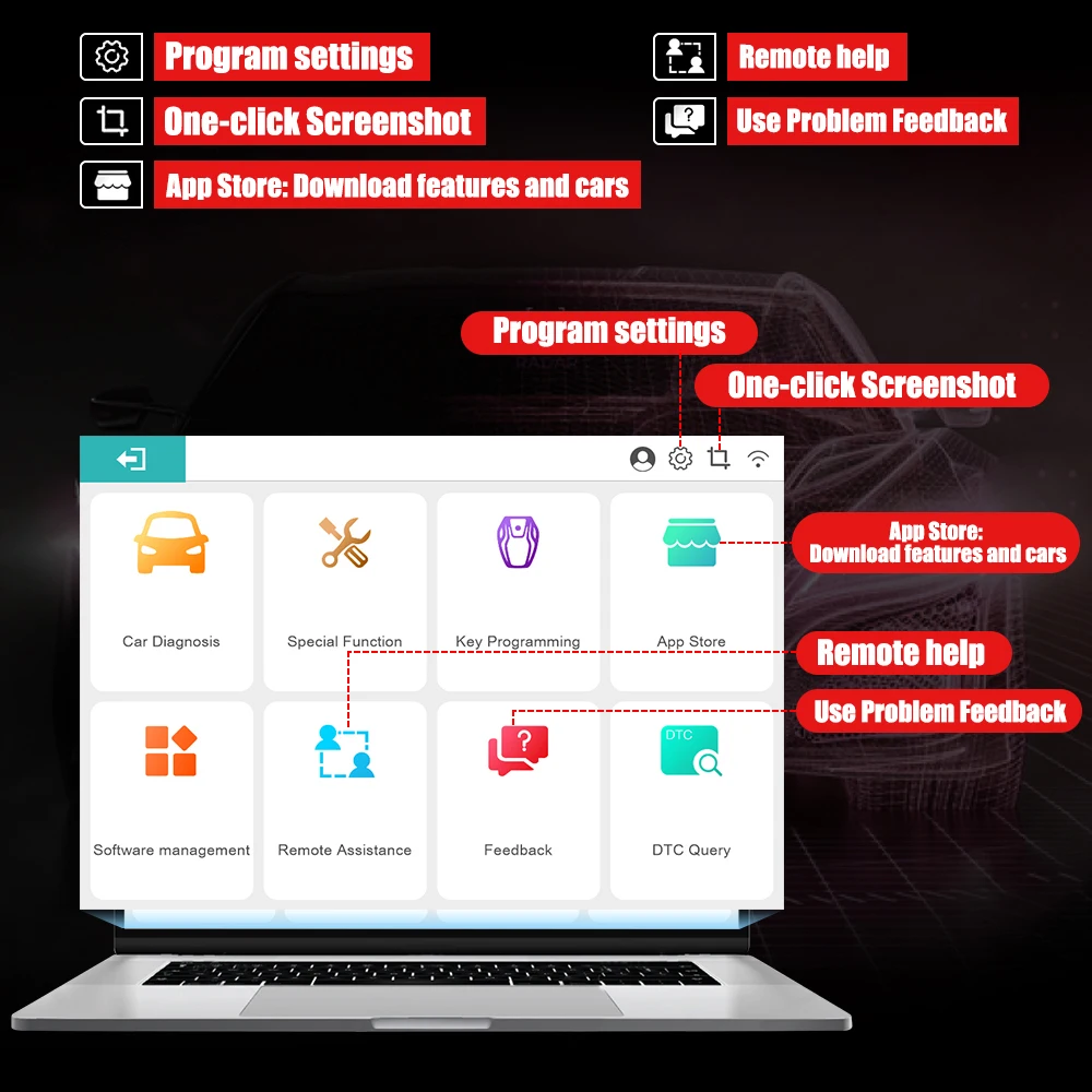 Humzor NexzSYS NS 706 Car Full System Diagnostic Tool Oil TPMS SAS 17 Reset Services ECU Key Programmer WIFI USB Multi-languages 6