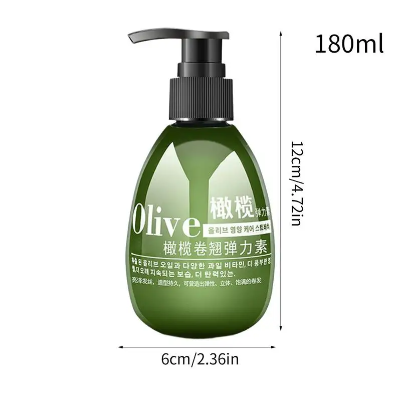 Conditioner Curly Hair Moisturizing Olive Elasticizer for Curly Care Natural Styling Moisturizer for Curl & Wave Hair