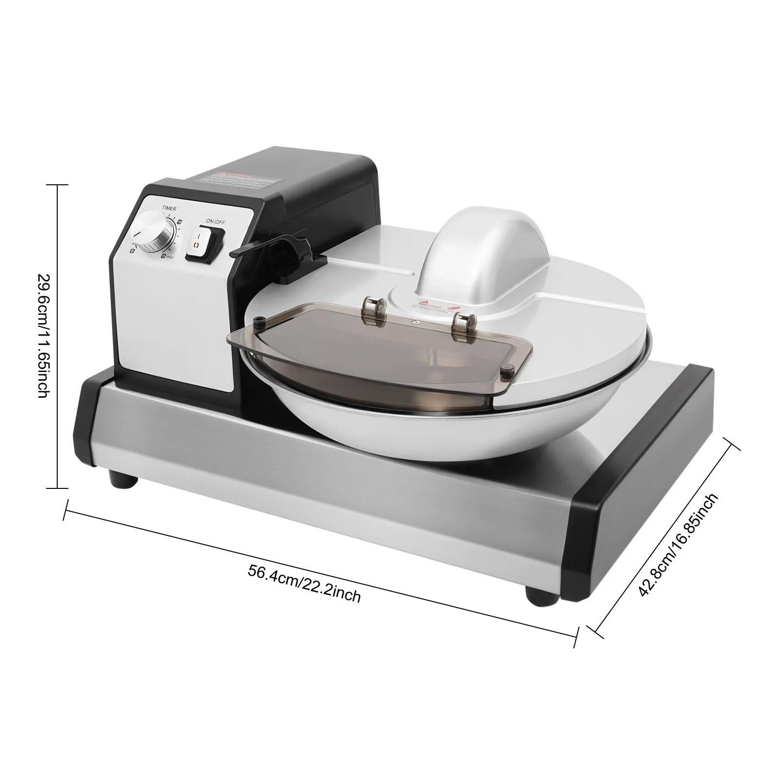 Gewerbliche Küchenmaschine 250W Große 5L Kapazität 1500 U/min für Fleisch-Gemüse-Zerkleinerer, -Schneider und -Mixer für Restaurant- und Hotelküchen – Detail 6
