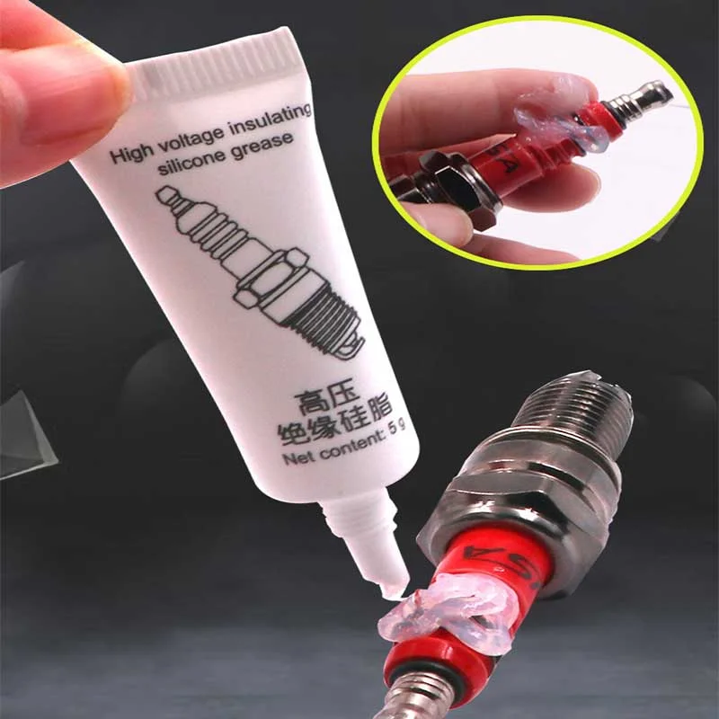 Automobile Spark Plug High Voltage Insulating Grease Low Temperature Corrosion Resistance Electrical Insulation Silicone Grease
