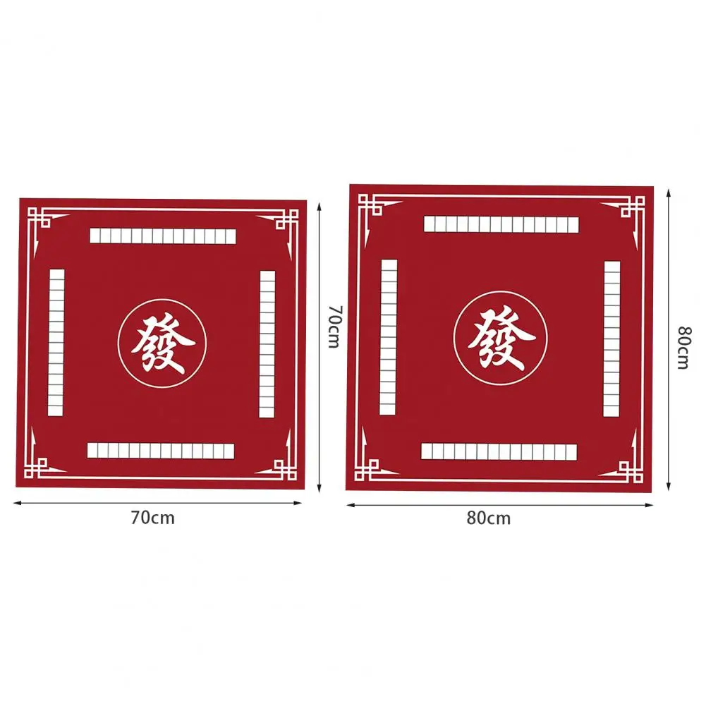 Chinese Tablecloth Noise Reduction Mahjong Table Mat for Poker Domino Card Board Games Anti-slip Square Playmat Cover for Mah