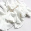 Ruffle Baby Blanket Soft Custom Personalized Baby Blanket / Embroidered Knitted New Born Blanket / Soft Custom Baby Shower Gift 6