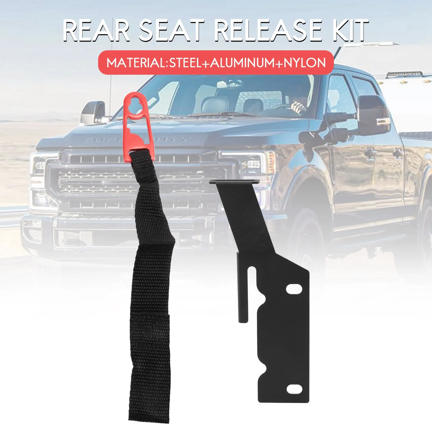 자동차 빨간색 뒷좌석 릴리스 키트, 포드 F150 2009 + F-250/350 에 적합