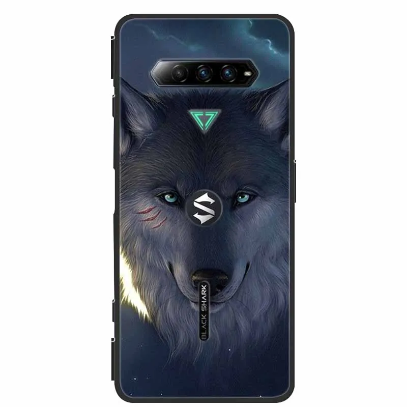 Lion Wolf Design Silicone Soft TPU Back Cover Case