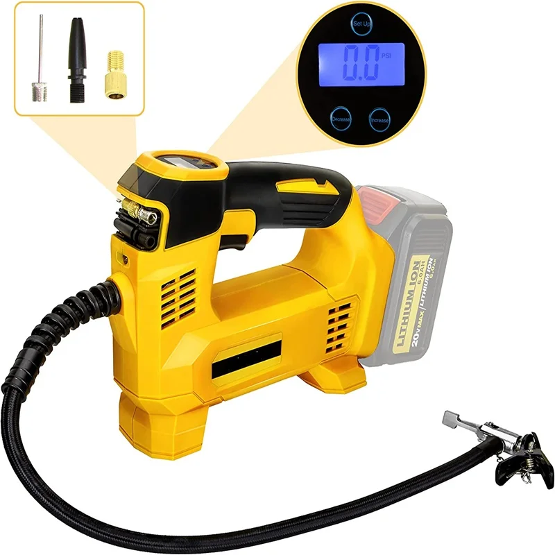 CordlessElectricAirPumpForCarBicycleTiresBallsPortableCar