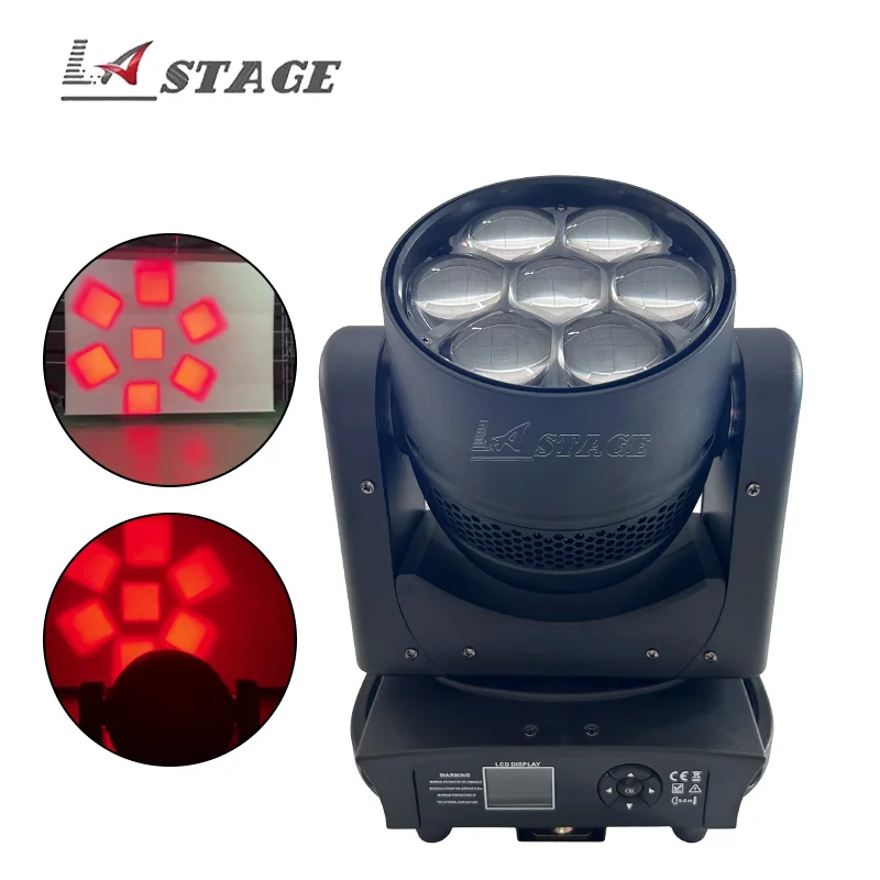 

7*40W Mini B RGBW LED Bee Eye beam wash zoom effect сценический светильник с подвижной головкой свадебная фотография