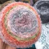 Gradient hand-mixed wool group dyed scarf thread hand-crocheted wool loop yarn diy feature thread 4