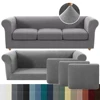Stretch Jacquard Spandex Sofa Cover With Sofa Cushion Covers Non-Slip Sofa Slipcovers for Living Room Furniture Protector 1
