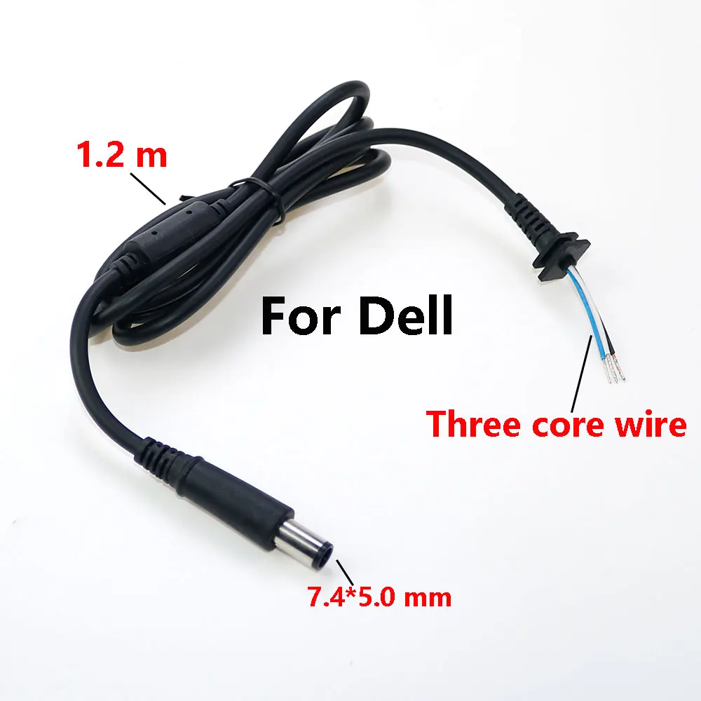 1ks 7.4*5.0mm stejnosměrný energie nabíječka kabel zátka konektor kolo huba s jehla adaptér pro rokle notebook zátka šňůra