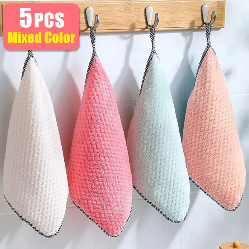 12 Panni In Microfibra Per Pulizia: Strofinacci Assorbenti Multiuso Per Cucina, Casa, Auto, Animali - Rosa, Verde, Blu