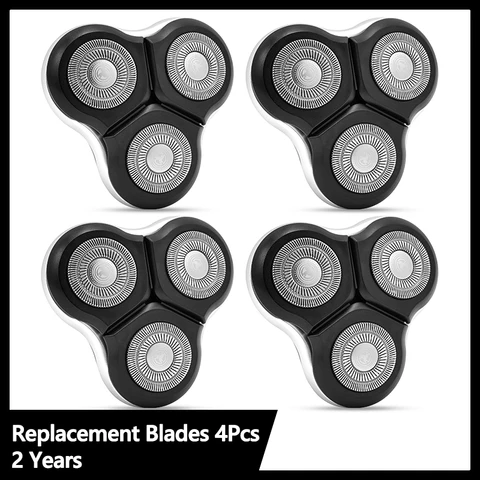 Replacement Blades Electric Shaver 3 Cutters Heads 4D Floating Shaving Head Waterproof Electric Razor For Mens Beard