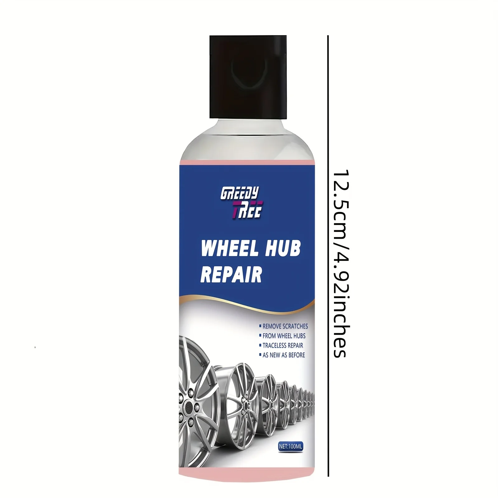 100ml Wheel Scratch Remover Spray Deep Scratch Repair Restore Gloss Non-Abrasive Quick Drying UV Protection