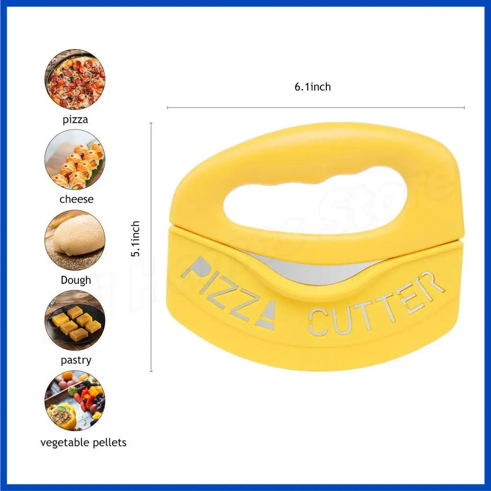 Stainless Steel Pizza Cutter Wheel Pizza Pie Curler Pastry Pie Knife Cutter Wheel Roller Pastry Crust Baking Tools