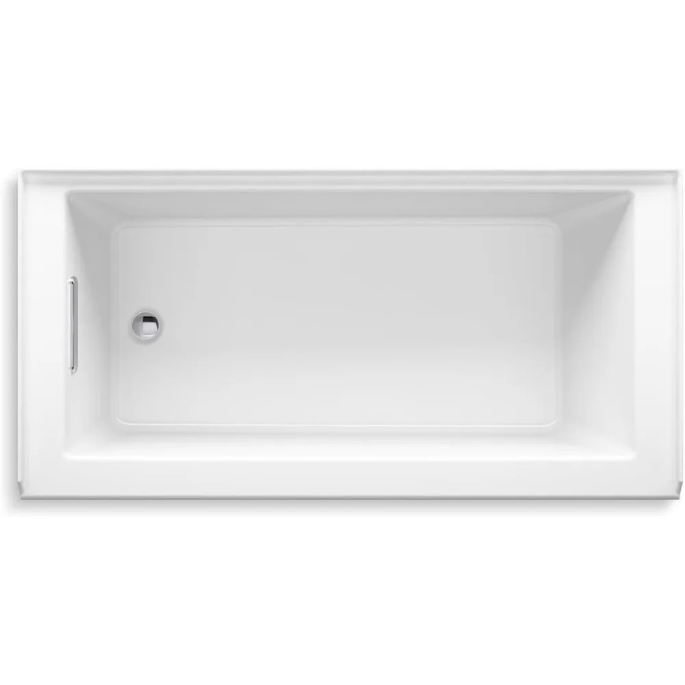 K-1-LA 60x30" Alcove Bath Integral Apron/Flange Left Drain Modern Style