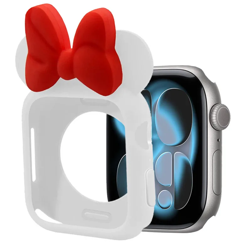 Stylish Cartoon Soft Silicone Protective Shell for Apple Watch - Bumper Cover