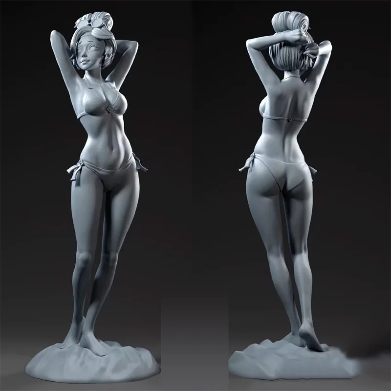 

1/24 75mm 1/18 100mm Resin Model Kits Swimwear Girl Sculpture Figure Unpainted No Color RW-1152