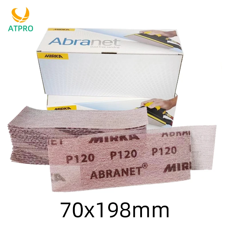 Mirka Senza Polvere Mesh Sand 70*198 Dry Sanding Mesh Square Hand-Push Board Carta Abrasiva A Secco Carta Vetrata Per Auto