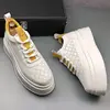 Spring Autumn Light Breathable White Casual Sneakers Fashion Round Toe Thick Bottom Business Driving Walking Loafers V12 2